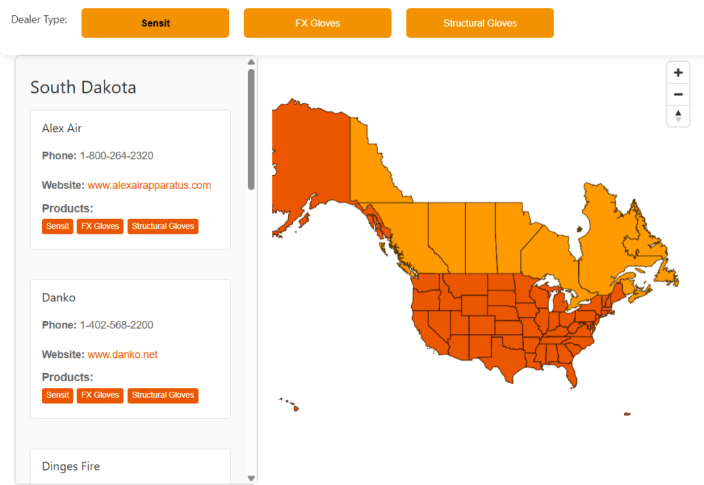 WP Interactive Web Map - Dealer Locator