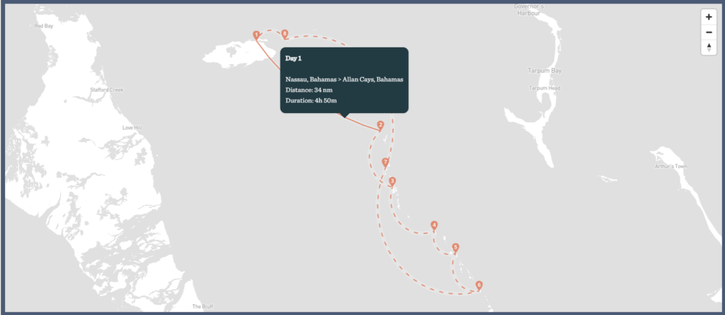 Interactive Trip Maps - Itineraries - MapboxGL JS
