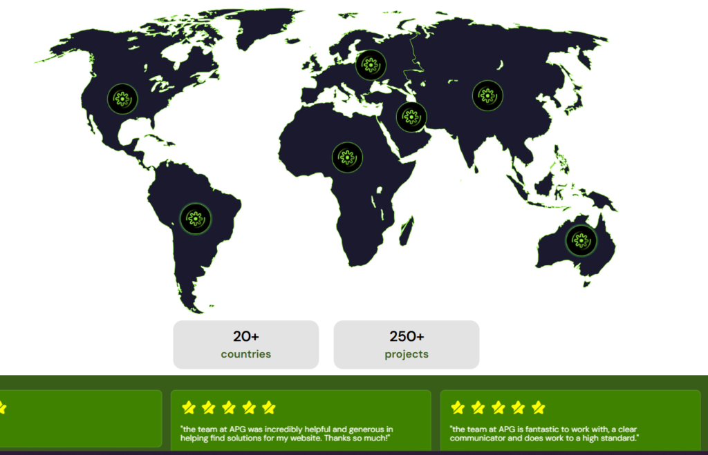 Webflow - Interactive web map - Projects mapping