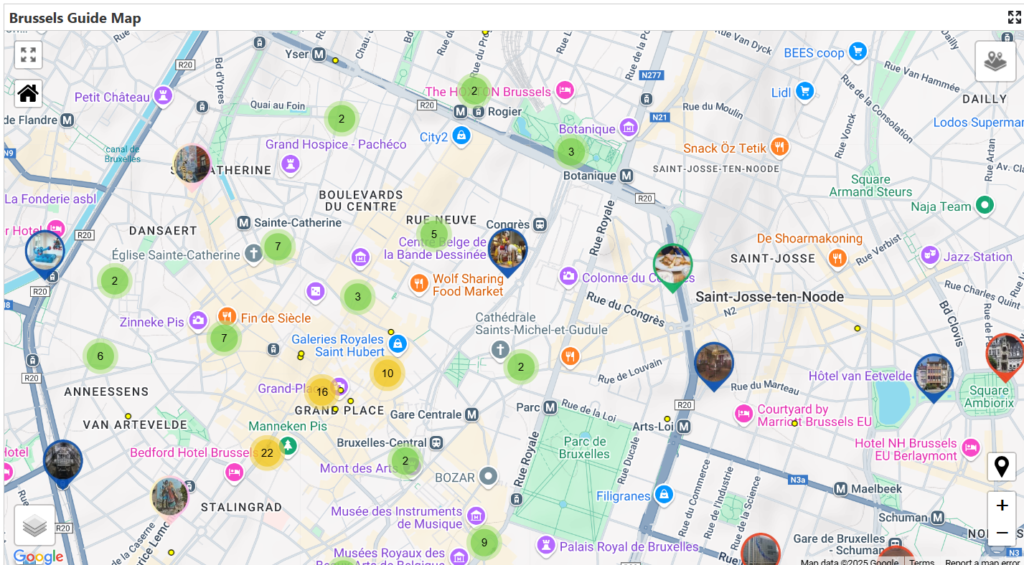 Real-Time users concentration - WordPress Interactive Web Map