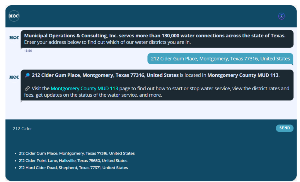 GIS Chatbot for WordPress
