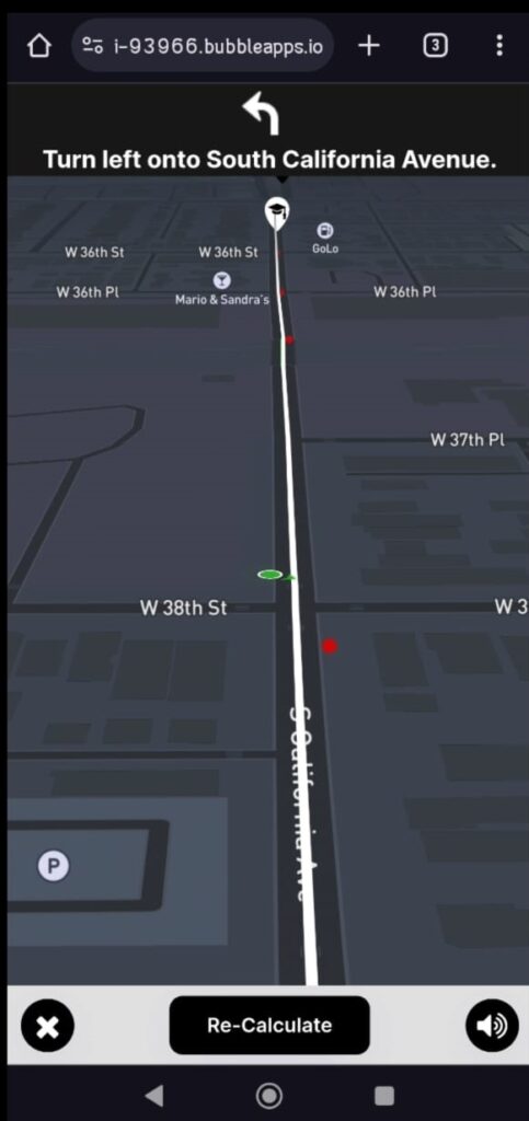 Bubble.io - Mobile App - Driving Instructions & Historical Crash Data