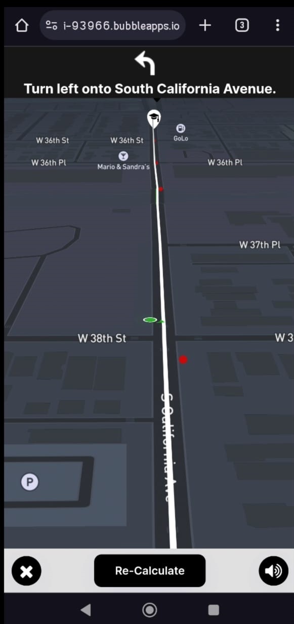 Bubble.io - Mobile App - Driving Instructions & Historical Crash Data